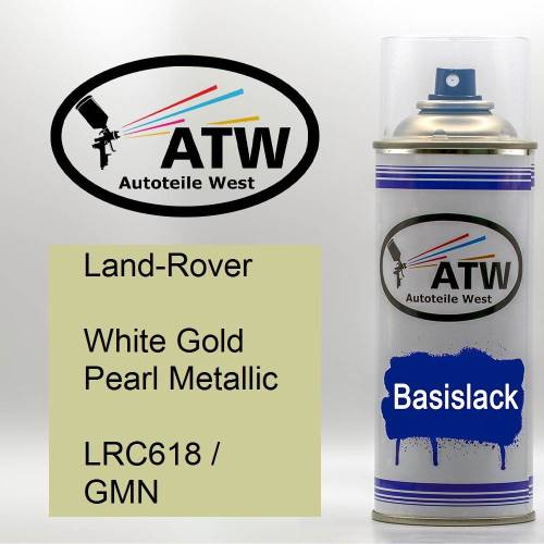 Land-Rover, White Gold Pearl Metallic, LRC618 / GMN: 400ml Sprühdose, von ATW Autoteile West.